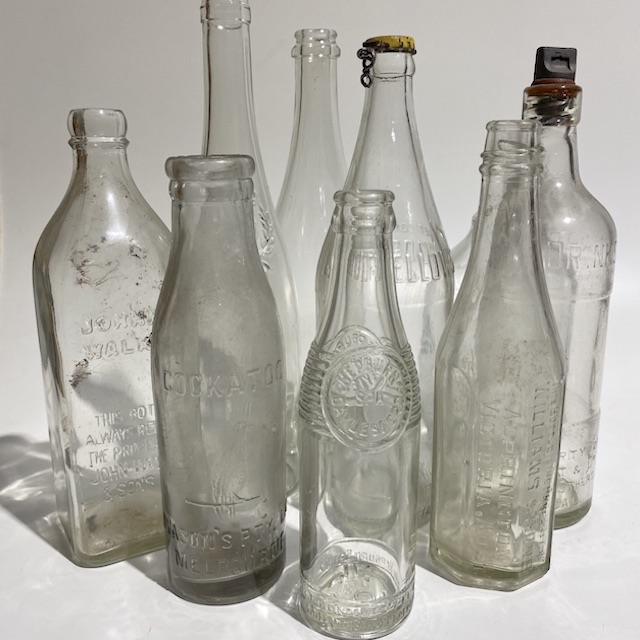 BOTTLE, Glass Vintage